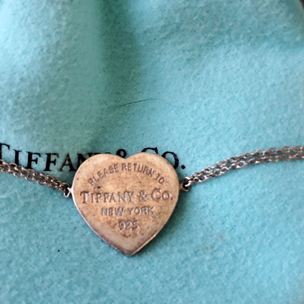 Tiffany's Heart double chain bracelet